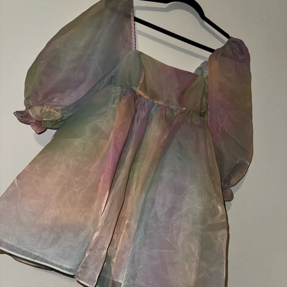 Selkie rainbow puff dresss original rainbow bow first release HTF number size 2 - Picture 2 of 12